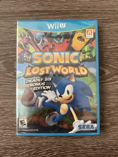 Sonic Lost World Deadly Six Bonus Edition Variant Nintendo Wii U FACTORY SEALED