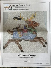 Painted Pony Designs Blitzen Reindeer Stitch Guide Susan Burris Original