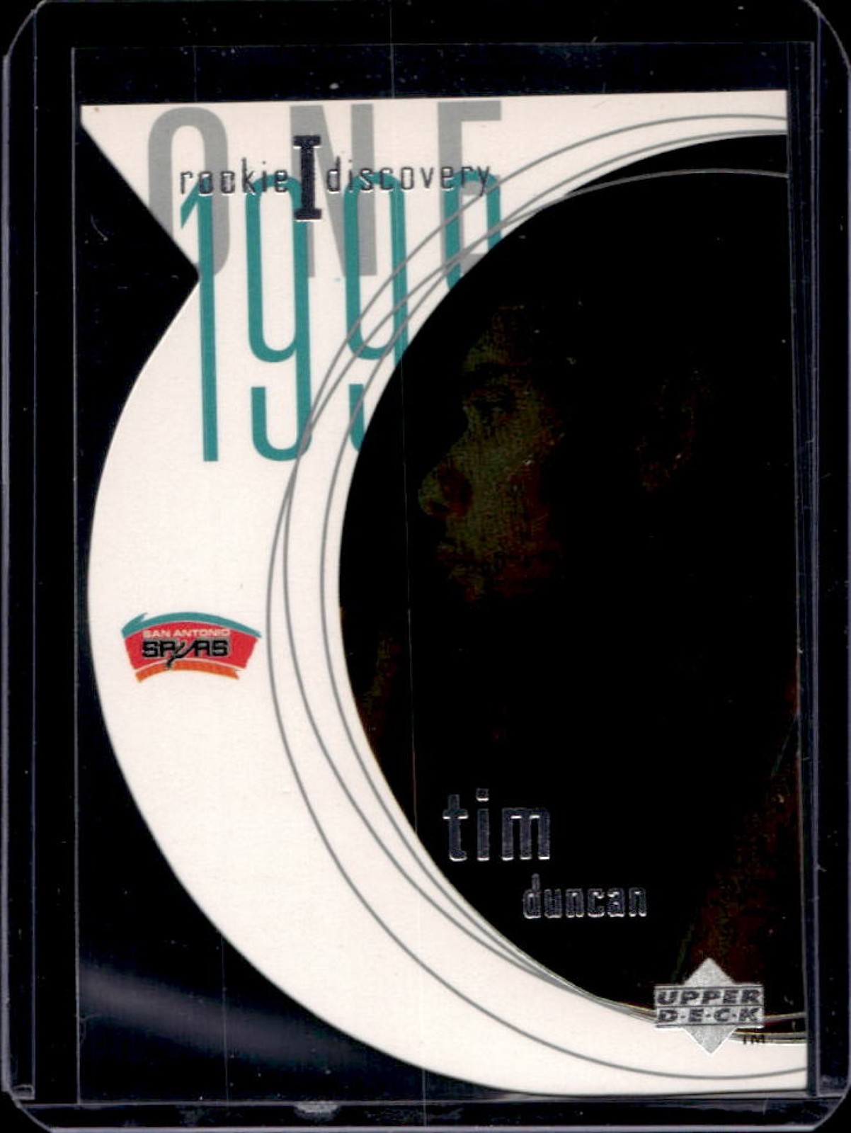 1997-98 Upper Deck Tim Duncan Rookie Discovery I RC #R1 Spurs