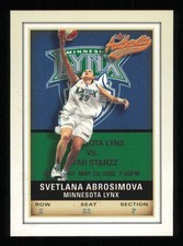 2002 Fleer Authentix WNBA #8 Svetlana Abrosimova  Basketball LYNX NM-MT