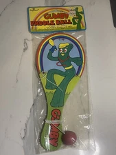 Vintage Gumby Paddle Ball Game 1987 Toy New In Package Imperial Prema Rare