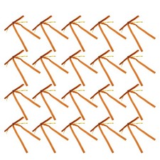 24Pcs Brown Flocking Wired Christmas Tree Bows Reusable Rustic Holiday Decor