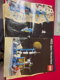 LEGO VINTAGE SPACE 483 - ALPHA-1 ROCKET BASE - COMPLETE WITJ BOX INSTR INSERTS-2