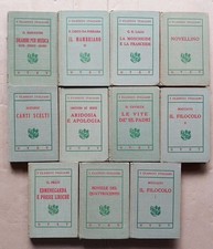 Lotto 11 Volumi "I CLASSICI ITALIANI" UTET  Pubblicati Tra Il 1919/1930.  SC
