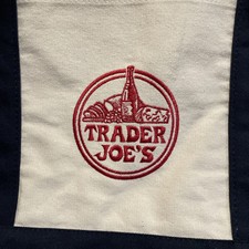 Trader Joe  s Bag Canvas Reusable Heavy Cotton Basic Style Shopping Navy Large