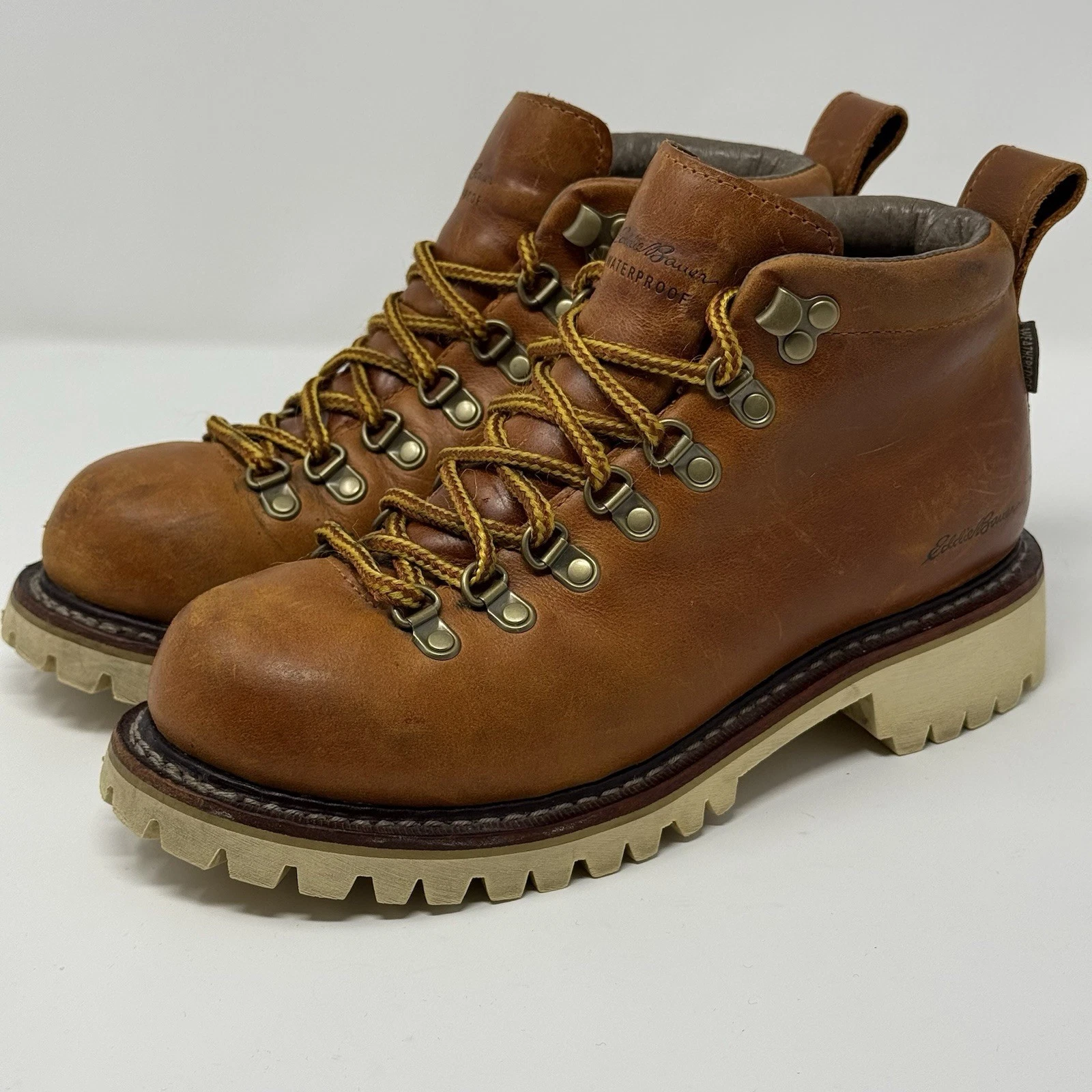 Eddie Bauer K-Series Waterproof Hiking Boots Women’s 6 Leather Lug Sole