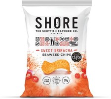 Shore Sweet Sriracha Seaweed Chips 80g-12 Pack