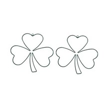 Shamrock Wreath Frame Green Irish Lucky Clover St. Patrick's Day DIY Heart