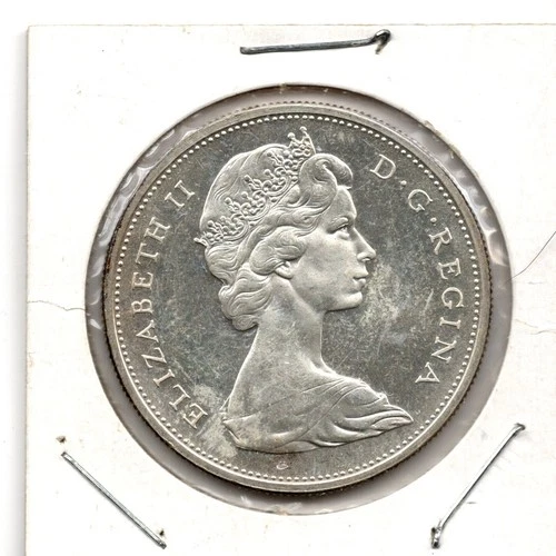 1965 Canada Silver Dollar Elizabeth II Silver Coin - XF