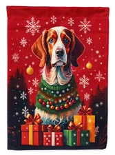 Brittany Spaniel Holiday Christmas Garden Flag DAC3060GF