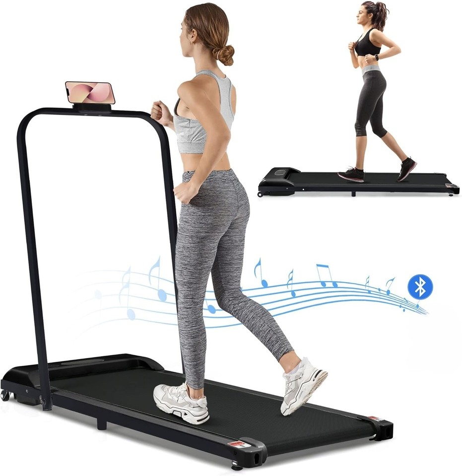 Folding Walking Pad Treadmill Running Jogging Machine Home Electric ...