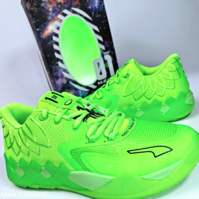 Puma MB.01 Low  US 13 Men's Green Gecko Basketball LaMelo Ball 1   376941 07 NIB