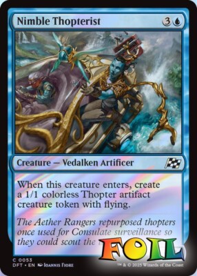 Nimble Thopterist 0053 MTG Aetherdrift Common NP Foil