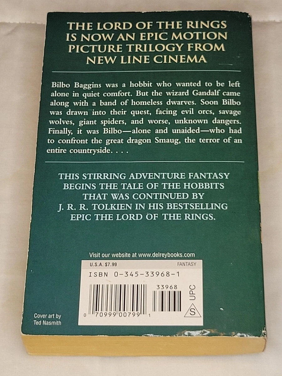 The Hobbit Book Back Cover