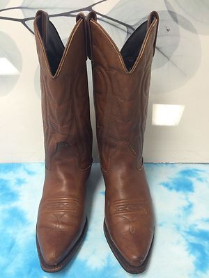 Vittorio Ricci Studio Womens Brown Leather Western Boots Size 8 M