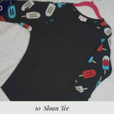  New With Tags LuLaRoe Sloan Tee Size 12 Baseball Style Cheetah HTF 