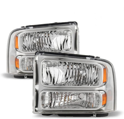 Conversion Headlights Fit For 1999-2004 Ford F250 F350 Ford Super Duty Excursion