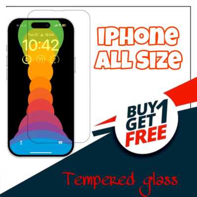 Displayschutzfolie für iPhone 15 12 XR 13 Pro Max 16 Max 17 Pro HARTGLAS