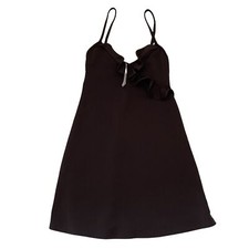 Sub Couture Mini Dress Brown Lycra Medium 2 Y2K Vtg Retro BNWT 