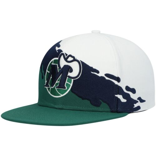 Brand New Mitchell & Ness Mavericks Paintbrush HWC Snapback Hat