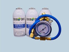 Arctic Air For R12 Cold Air Fast 3 Cans 4 Oz. Brass Charging Gauge Arctic Air For R12 Cold Air Fast 3 Cans 4 Oz. Brass Charging Gauge