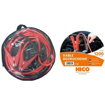 BORG-HICO KRZ021 Starterkabel 1200A Überbrückungskabel Batteriekabel 4,5 m