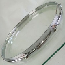 Ludwig 15"COB Triple-Flange Snare Drum Chrome-BRASS Resonant Rim/Hoop 8Lug50-60s