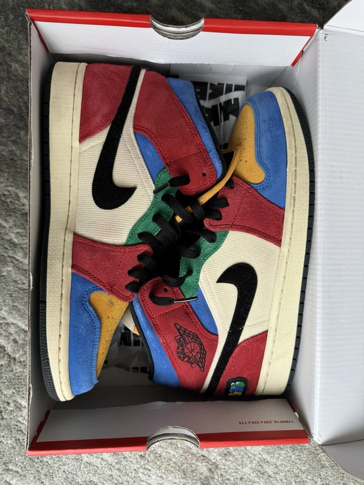 Talla 10 - Azul The Great x Air Jordan 1 Mid Fearless Foto 2 de 4