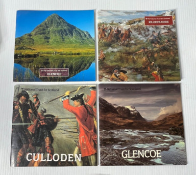 4 National Trust for Scotland Visitor Guides Glencoe Killiecrankie Culloden