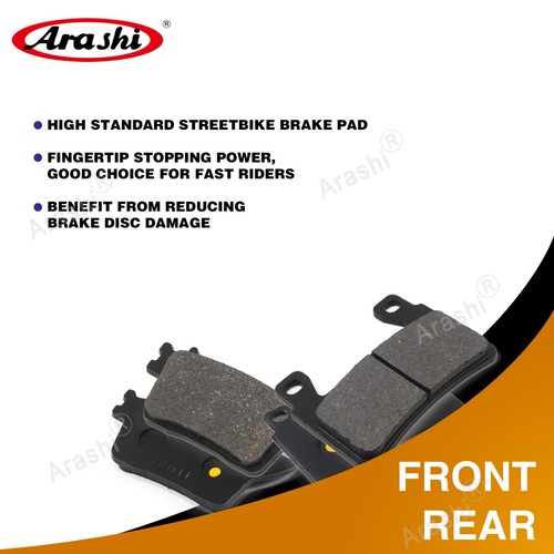 Pastillas de freno delanteras traseras orgánicas para Kawasaki Ninja ZX-6R 636 2013-2024 ZX6R ZX636 - Imagen 4 de 5