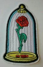 Walt Disney  s Beauty and the Beast Enchanted Rose Embroidered 3.75" Patch