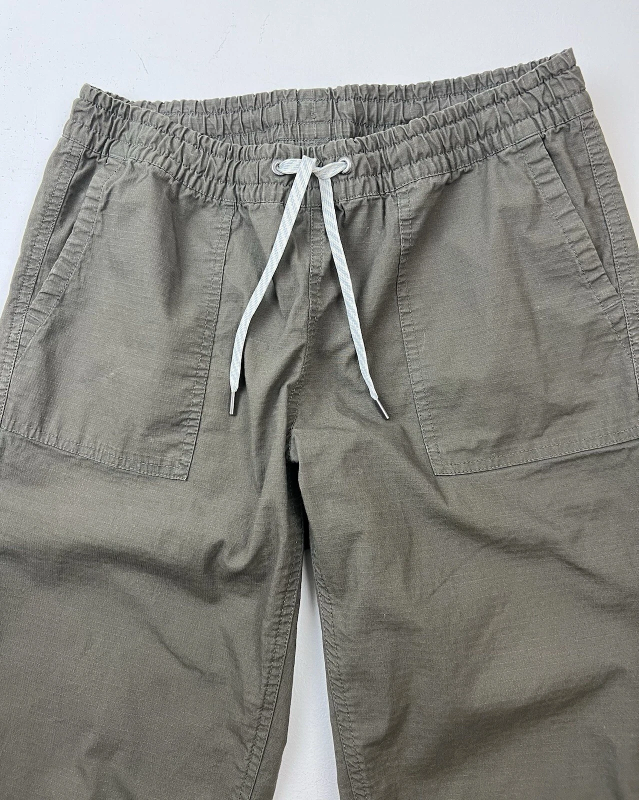 vuori ripstop raw hem pull on drawstring outdoors pants