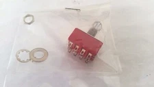 GC ELECTRONICS 35-038  4PDT ON OFF ON TOGGLE MINI SWITCH 5A 125VAC PANEL MOUNT