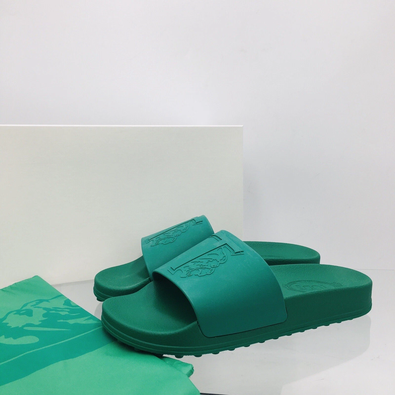 Sandalo Tod’s Logo Trasparente Bottiglia Goffrata Slide Uomo Taglia UK 9 US 10 Medium