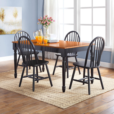 Dining Room Table Set Farmhouse Cottage Wood Kitchen Table And