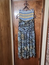 Fun &Flirty Womens Strapless Animal Print Tiered Dress Plus Size 2X 