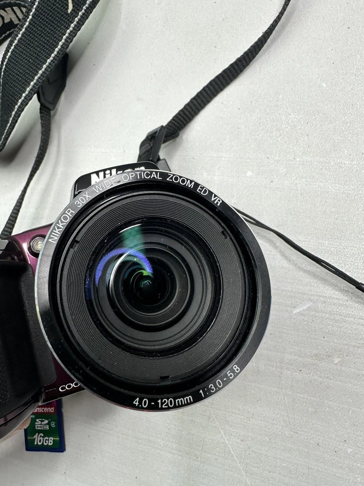 Nikon COOLPIX L820 Digital Camera 16MP / 30x / Full HD w/ 16GB SD Card Tested - Image 3 of 4