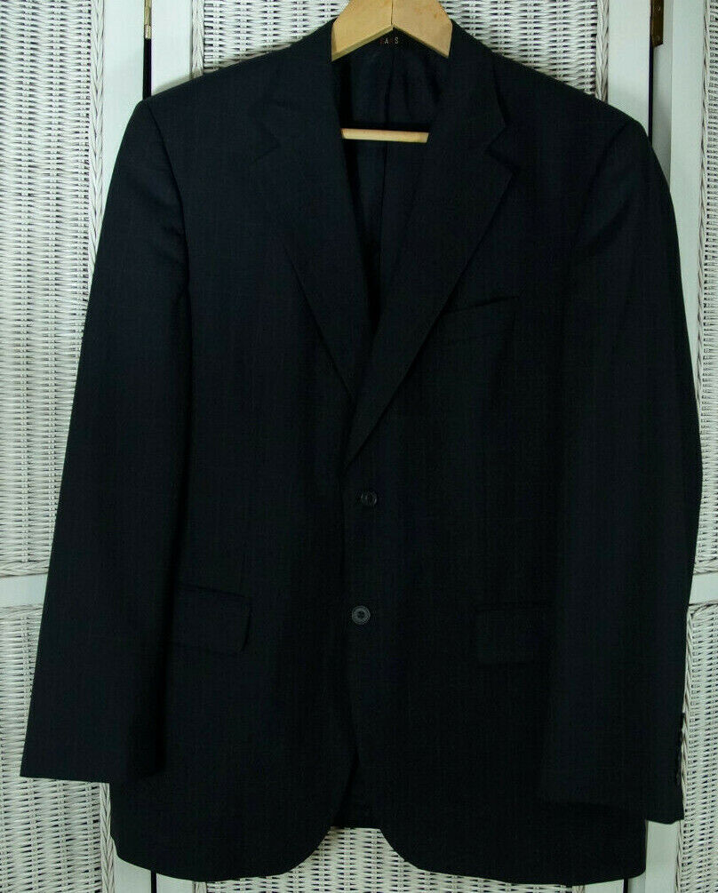 DAKS SIGNATURE Vintage Men's Navy Check Blazer 42R Virgin DAKS SIGNATURE Vintage Men's Navy Check Blazer 42R Virgin
