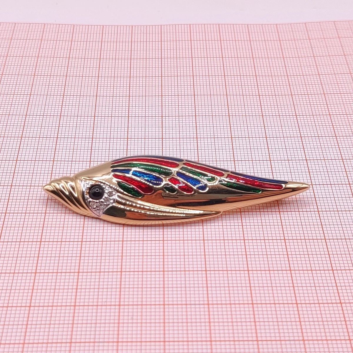 ⭐ Pierre Lang Brosche Anstecknadel Stecker Pin Anhänger Perle Stein Gold 037 ⭐