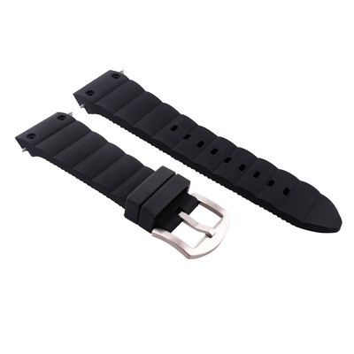 24MM SILICONE WATCH BAND RUBBER STRAP 