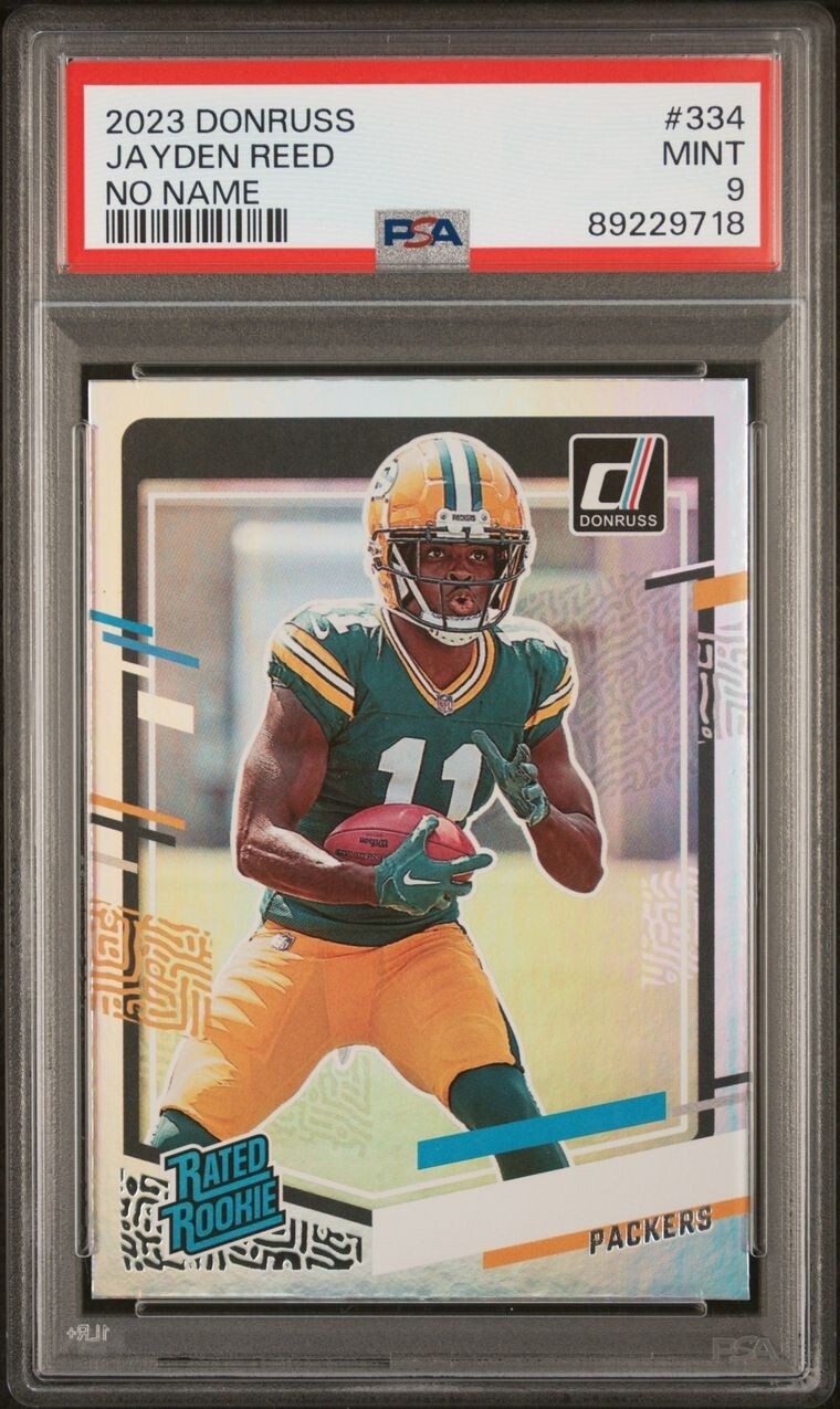 2023 Panini Donruss - Rated Rookie No Name SP#334 Jayden Reed (RC)