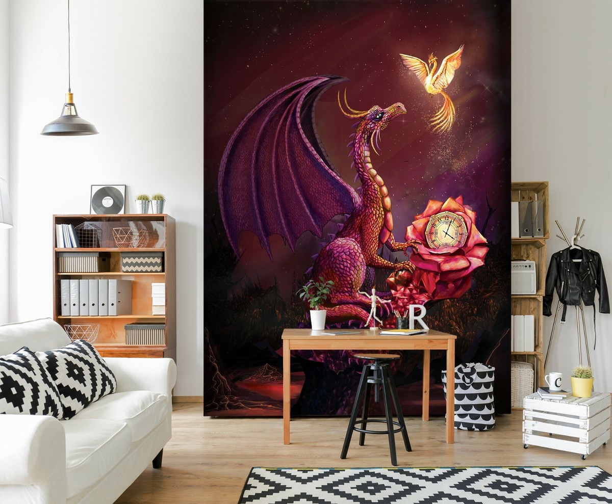 CREATCABIN Metall-Drachen Wanddekoration Aus Schwarzem Eisen – Asiatischer Wandschmuck Für Drinnen & Draußen
