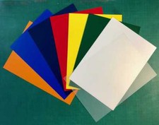 A3 Coloured Polypropylene Plastic Sheet 0.5mm Model Making, Arts & Crafts