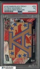 PSA 7 Patrick Mahomes 2018 Panini Black AFC LOGO PATCH 10/10 Rapture SP POP 1/1