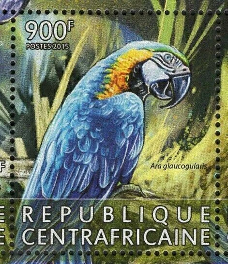 Sello de loros Ara Macao Ararauna Glaucogularis S/S MNH #5915-5918 Foto 4 de 4