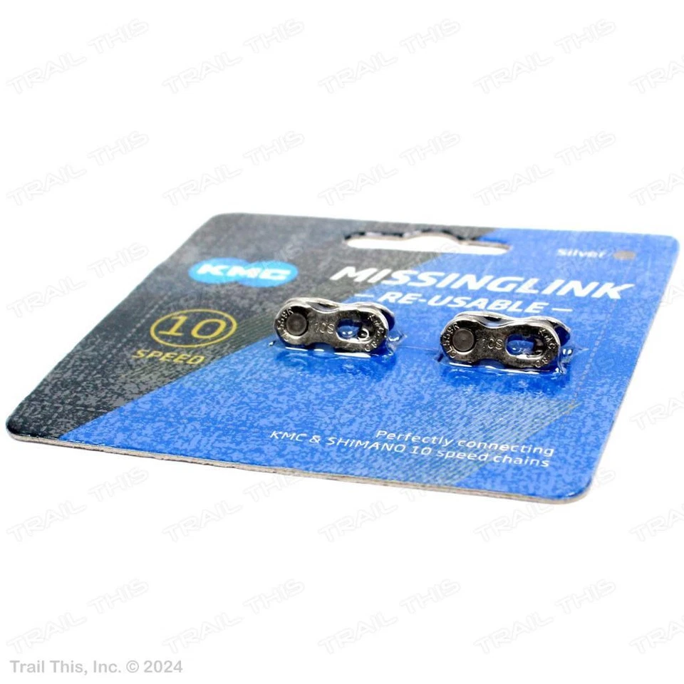 2 KMC 10-Speed MissingLink Missing Links fits Shimano SRAM Bike Chain Two-Pack - Image 2 of 3