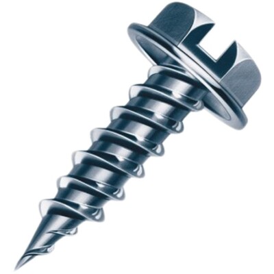 Hex Washer 1/4'' Head #8x 2'' Zinc sheet metal Needle Point Screws, 3000pcs