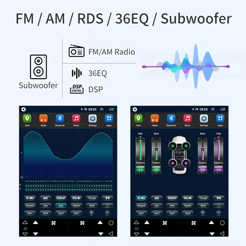 12.1" Car Radio Stereo for Ford Fusion Mondeo 2013-2018 Android 13 Touch Screen - Bild 10 von 12