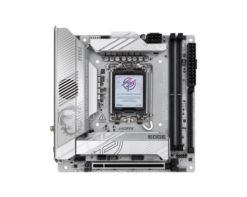 MSI Z890IEDGTIWIFI MB Edge TI LGA1851 Z890 2xDDR5 HDMI cDP TB M.2 RAID 5GBe mITX
