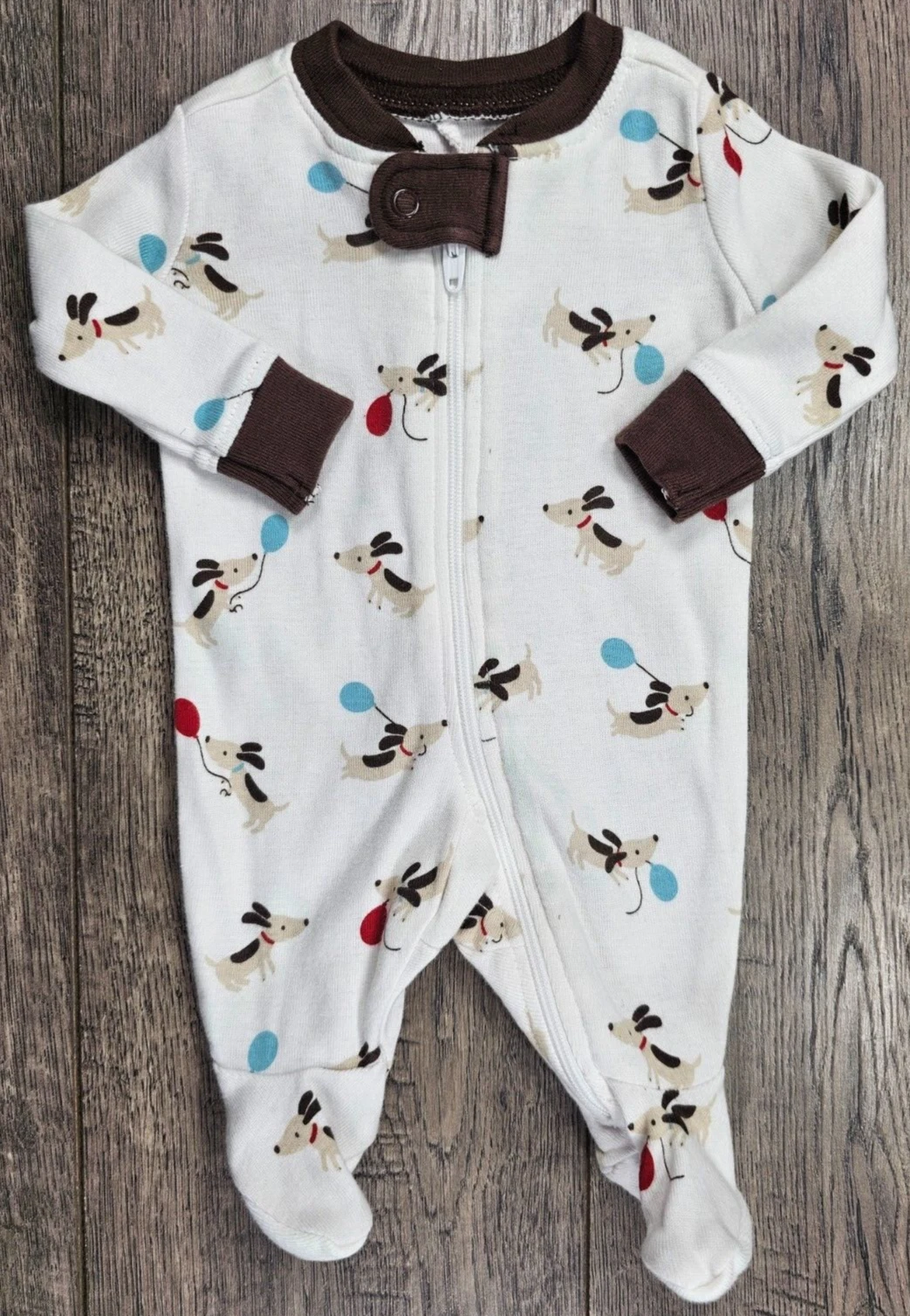 Baby Boy Clothes Gymboree Preemie to 5lbs Stylish Puppy Footed Outfit